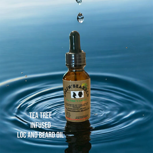 Loc beard and scalp oil with tea tree and rosemary